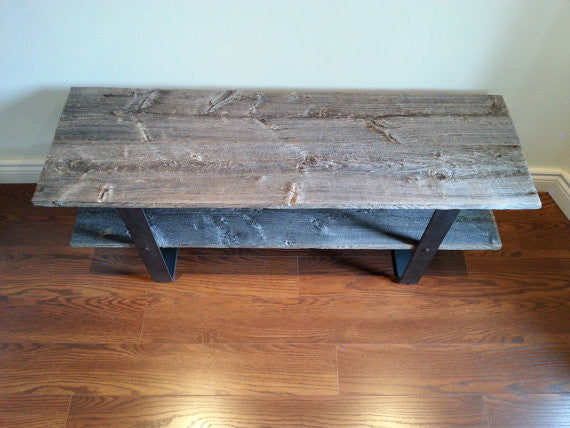 Update 2 Shelf Traditional Barn Wood Tv Console / Media Stand