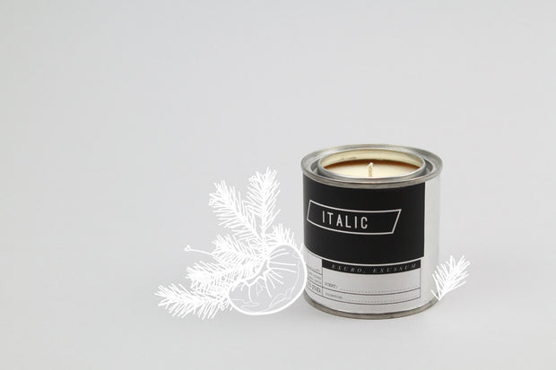 13 // Dusk - Half Pint (8oz) Scented Soy Candle in Paint Can (Balsam Fir and Mandarin)